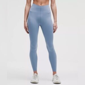 Lululemon NWT Glow Up Super-High-Rise Tight 25” Washed Denim color